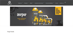 Desktop Screenshot of nurpurfoods.com